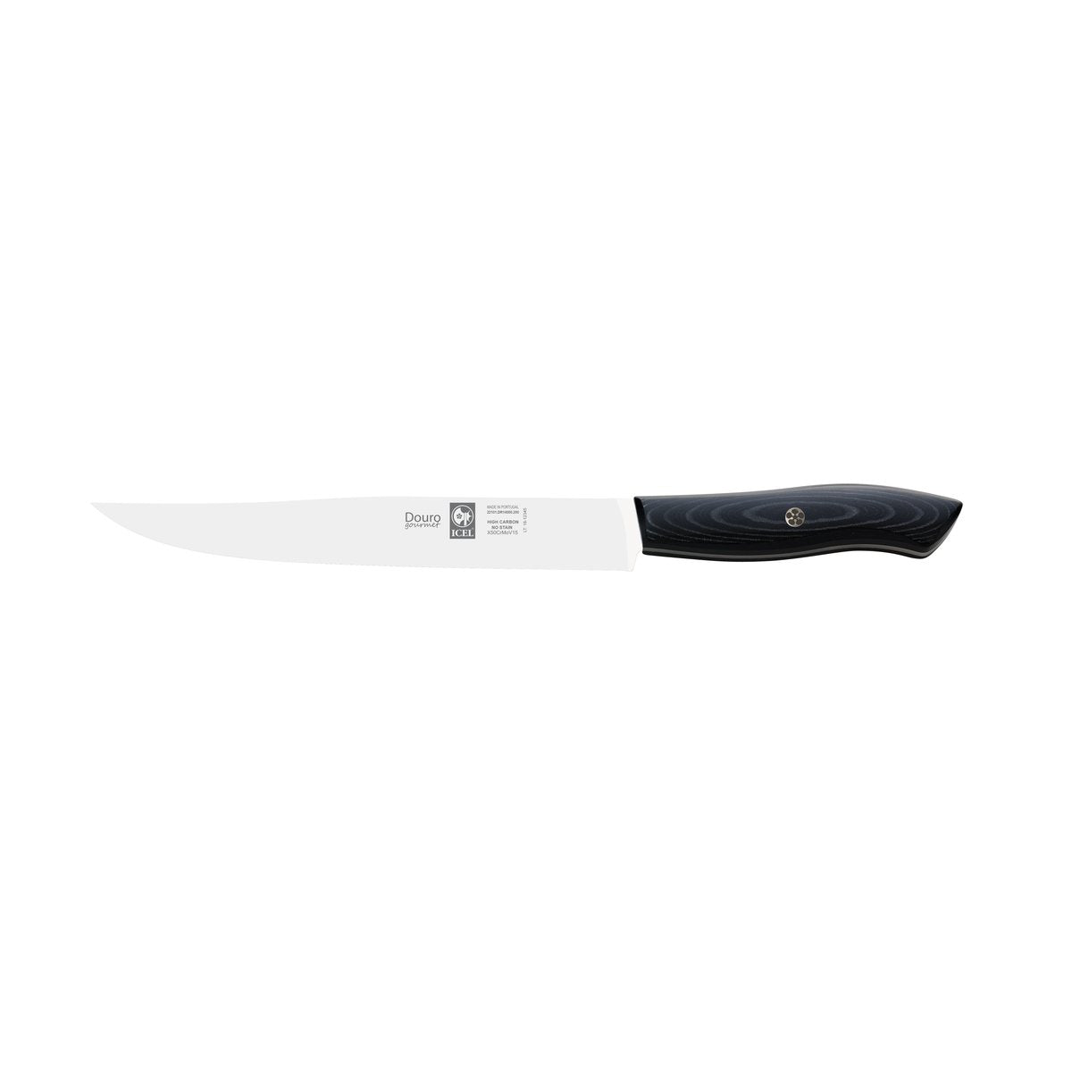Faca para trinchar Douro Gourmet 20 cm, cabo de micarta preta