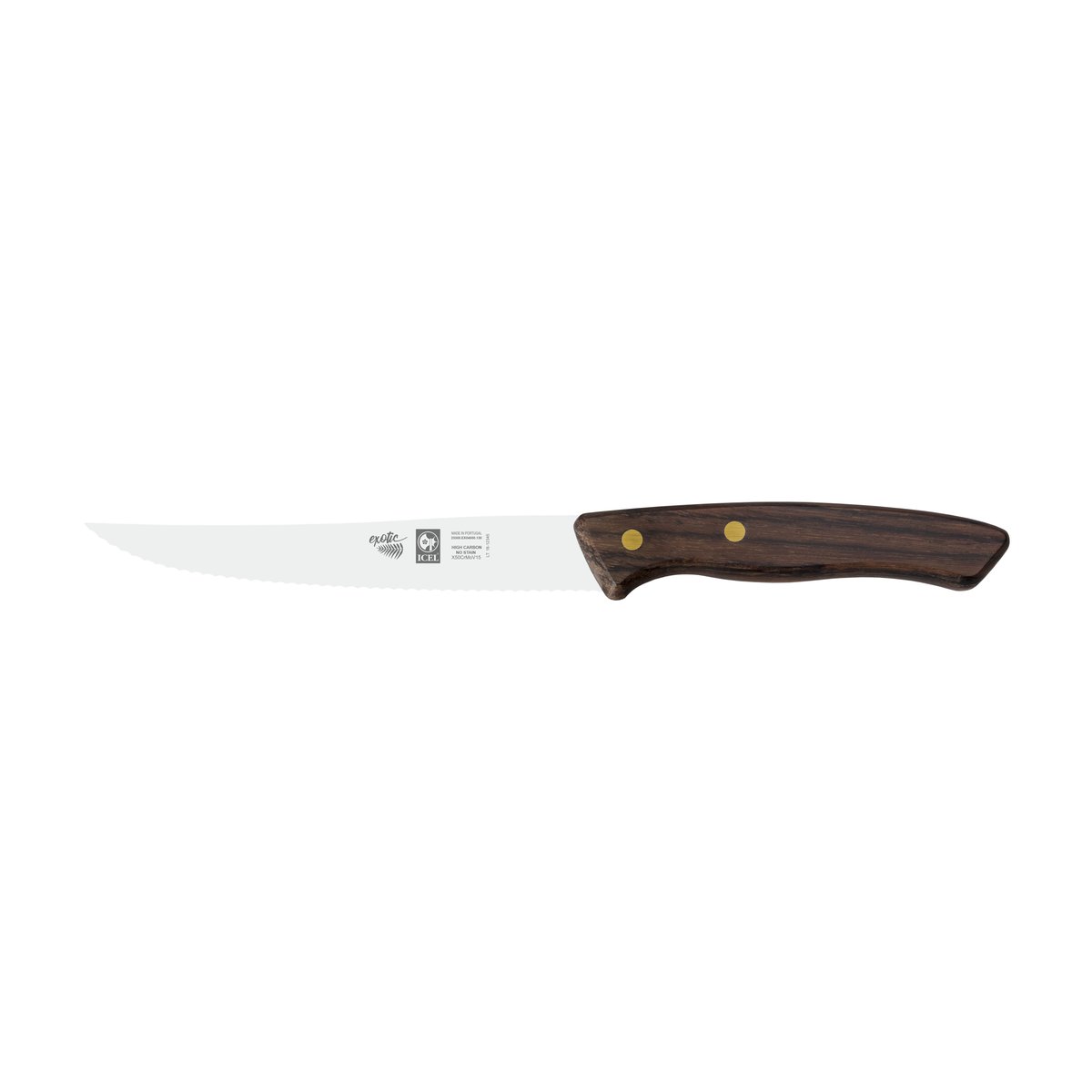 Faca para bife Seleção Mesa 13 cm, cabo de pau-santo – mod. EX04