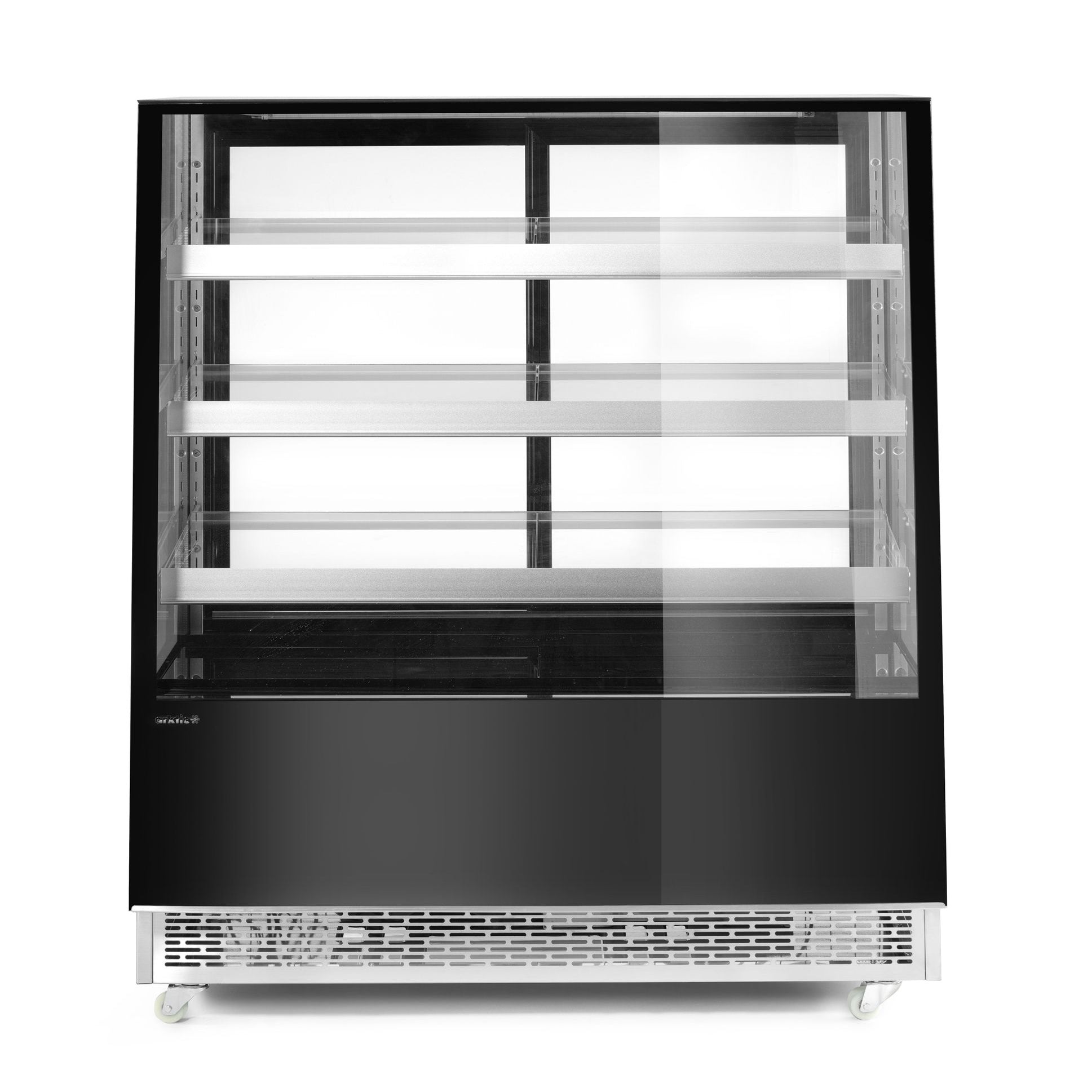 Vitrines refrigeradas 650 l com 3 prateleiras inclinadas