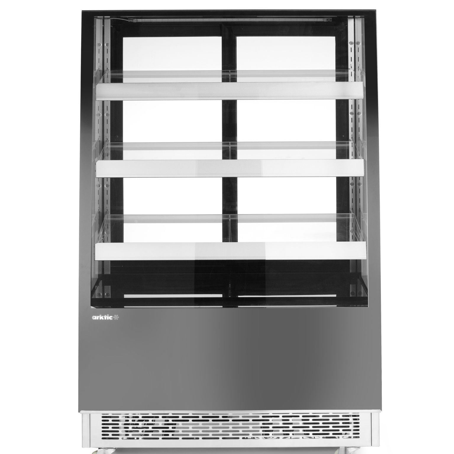 Vitrine refrigerada 500 l com 3 prateleiras inclinadas