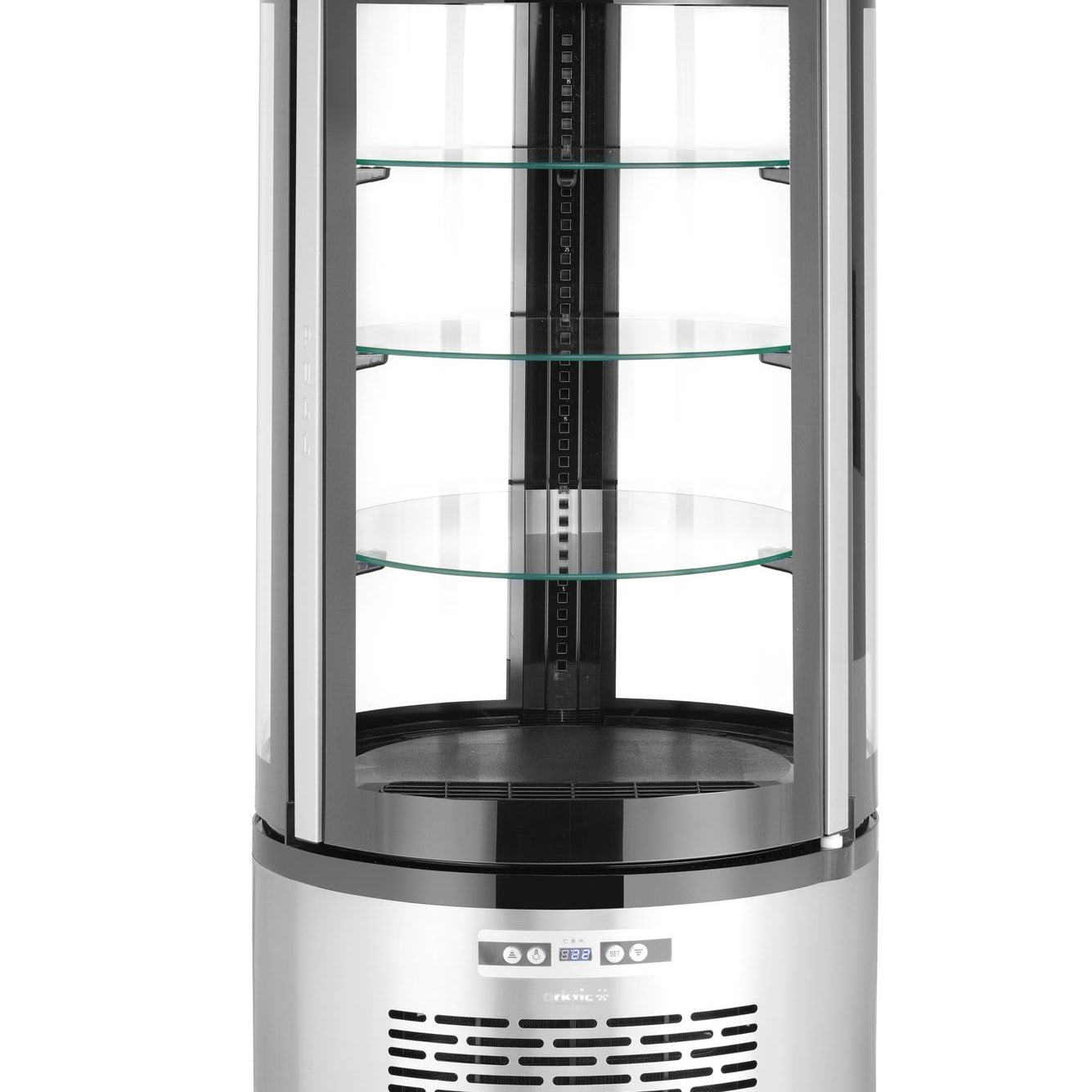 Vitrine de bolos redonda com capacidade de 100 l