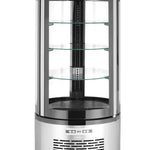 Vitrine de bolos redonda com capacidade de 100 l