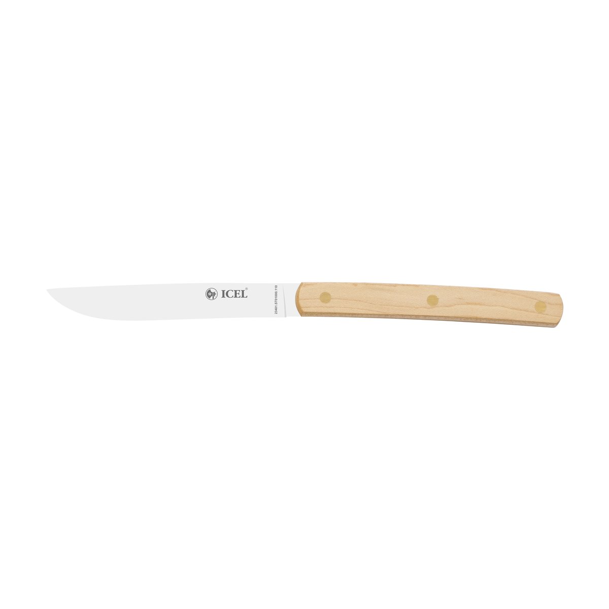 Faca para bife sem serrilha Seleção Mesa 11 cm, cabo de hard maple – mod. ST01