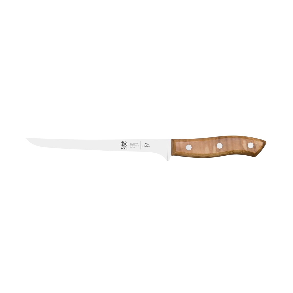 Faca para filetes Nature 18 cm, cabo de oliveira