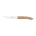 Faca para bife sem serrilha 11 cm, cabo de oliveira – mod. ST02