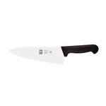 Faca de chefe lâmina larga Prática 20 cm, cabo preto