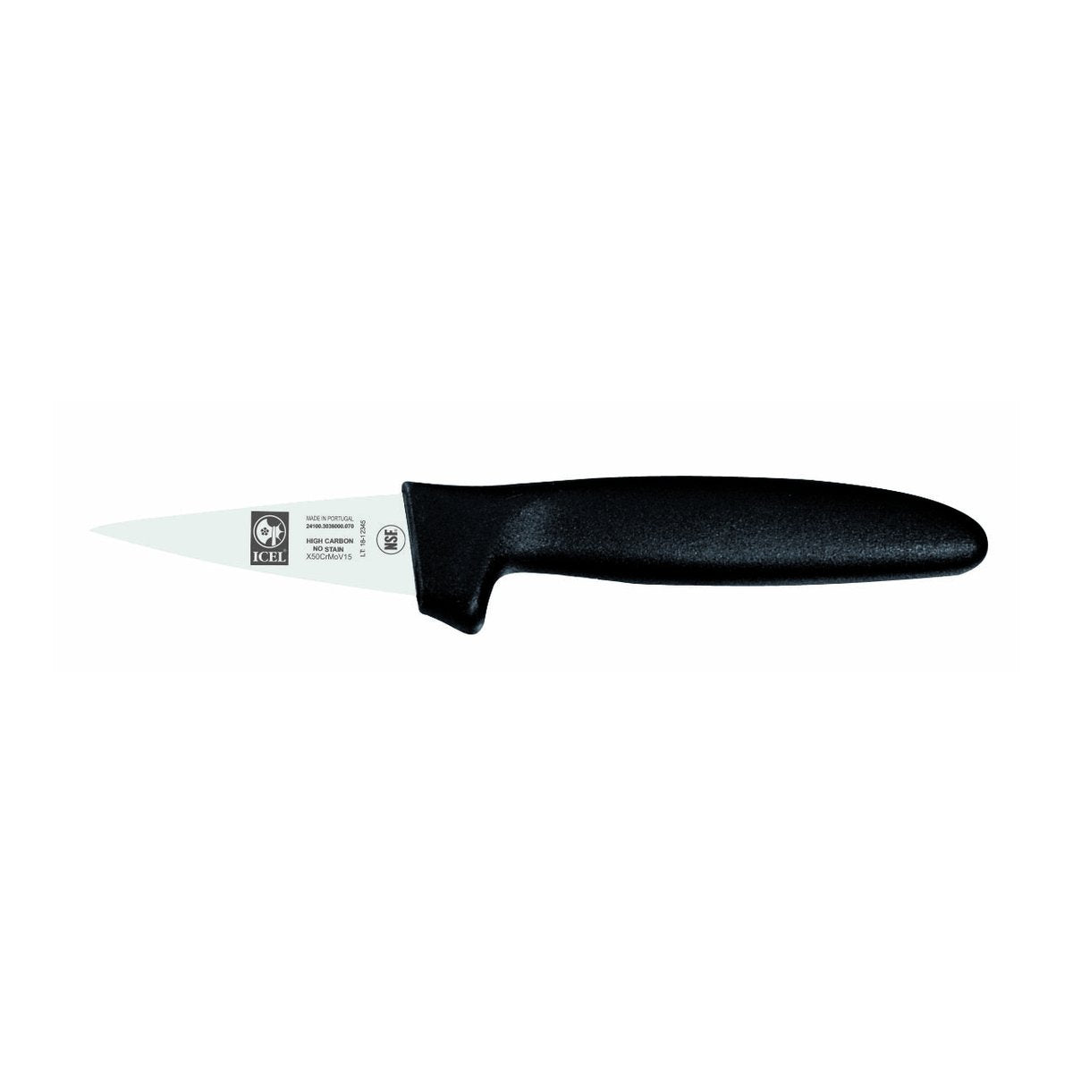 Faca para aves Poly 7 cm, cabo preto