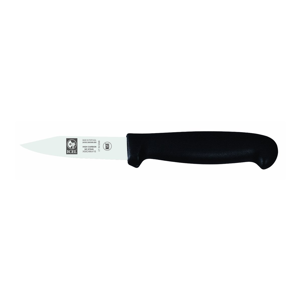 Faca para legumes Prática 8 cm, cabo preto – mod. 3083