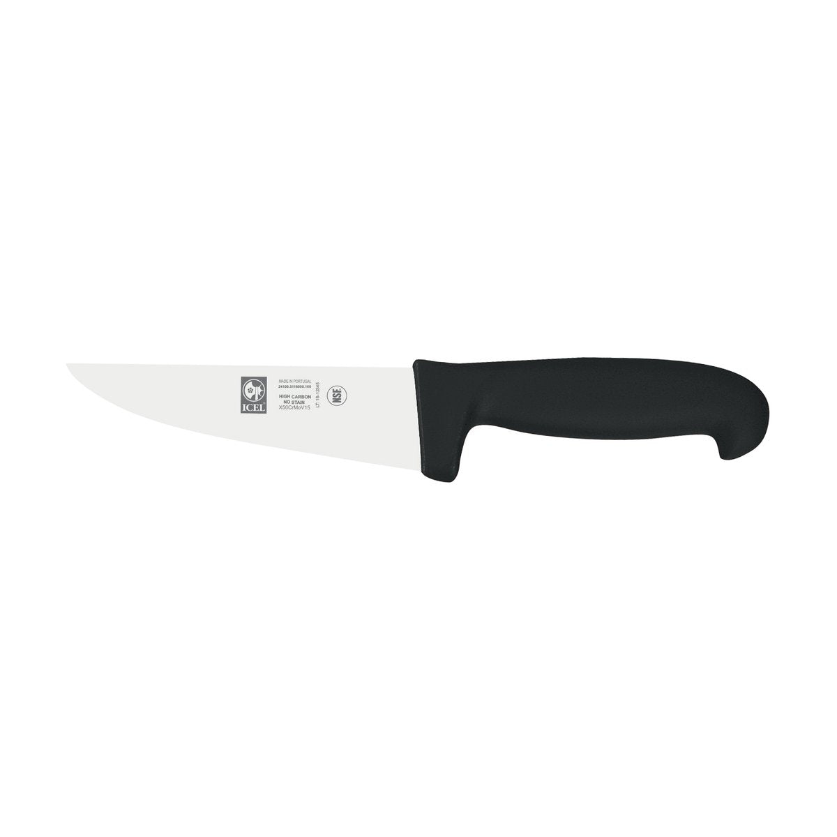 Faca de talho Poly 15 cm, cabo preto