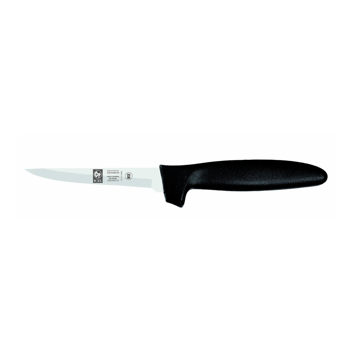 Faca para aves Poly 10 cm, cabo preto