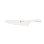 Faca de chefe lâmina larga 26 cm, cabo branco