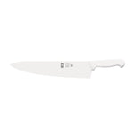 Faca de chefe lâmina larga 30 cm, cabo branco