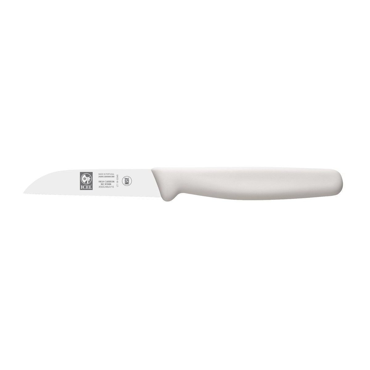 Faca para vegetais 8 cm, cabo branco