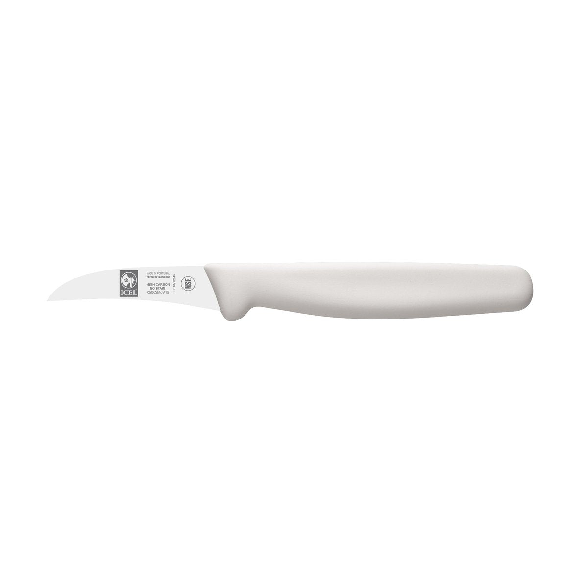Faca para tornear 6 cm, cabo branco
