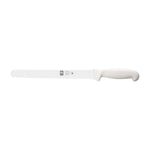 Faca para carnes frias serrilha Prática 30 cm, cabo branco – mod. 346