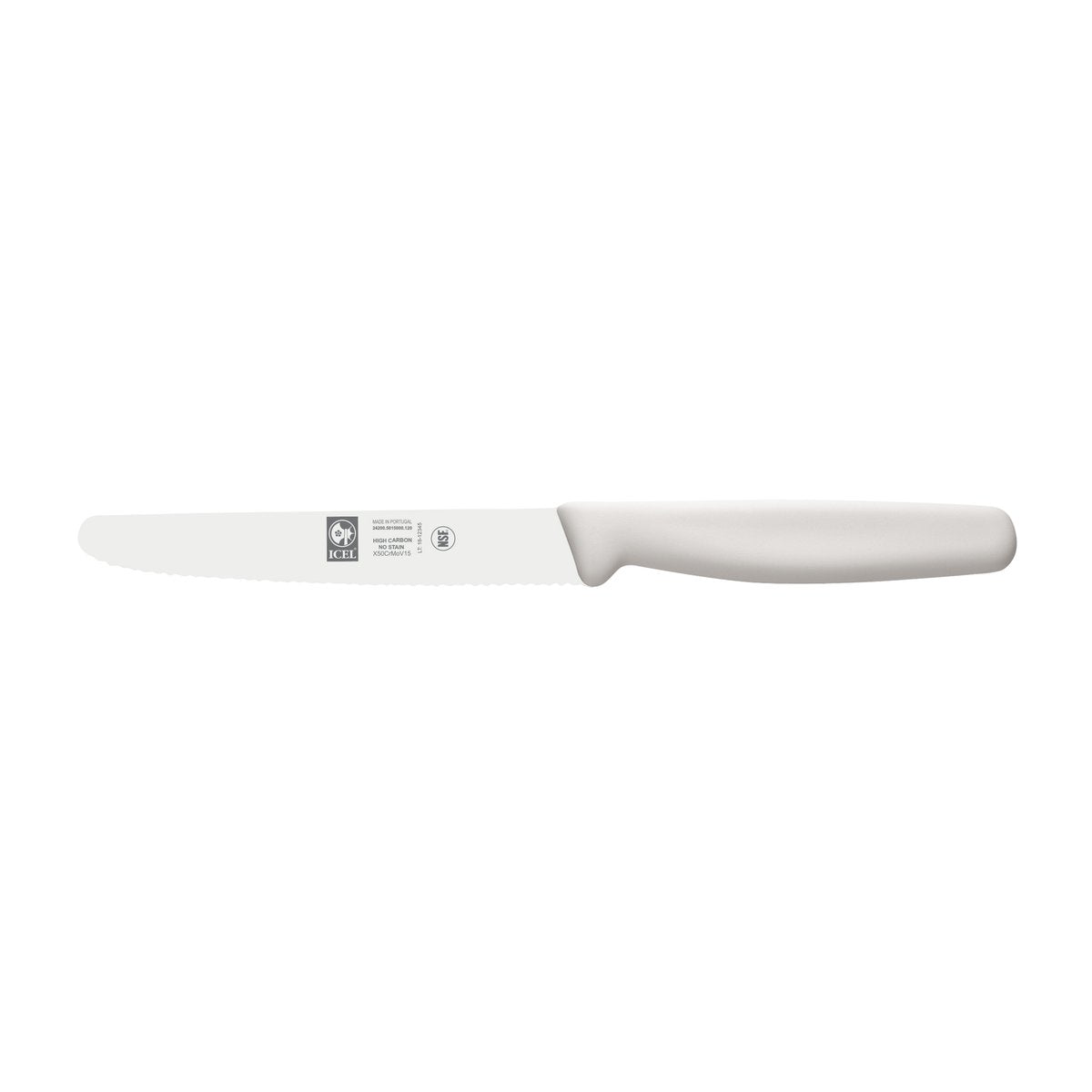 Faca para bife 12 cm, cabo branco