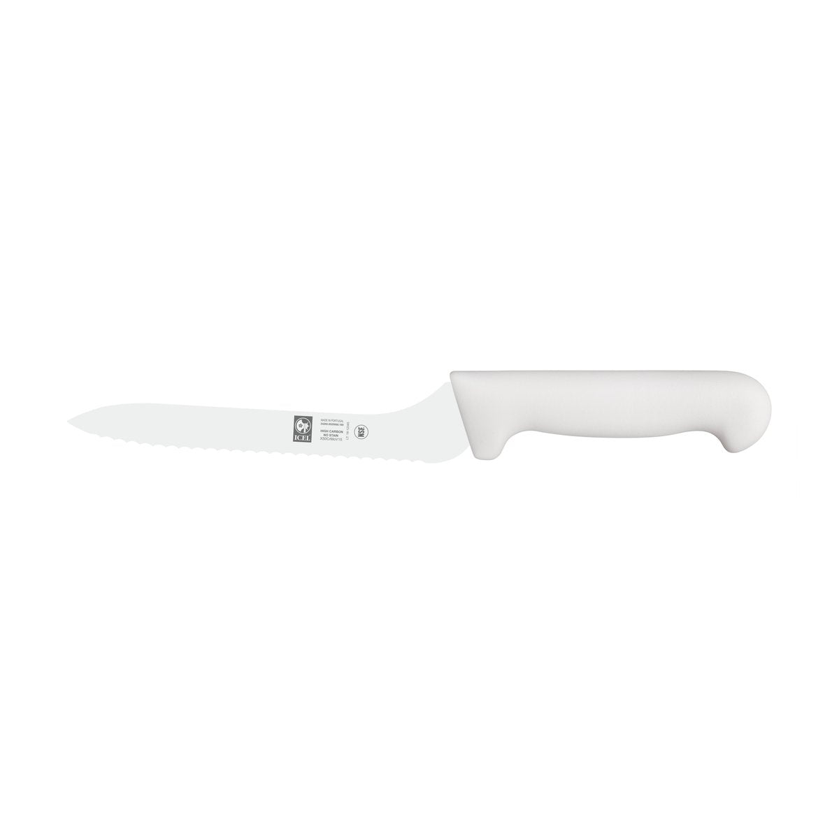 Faca para sandwich Prática 18 cm, cabo branco