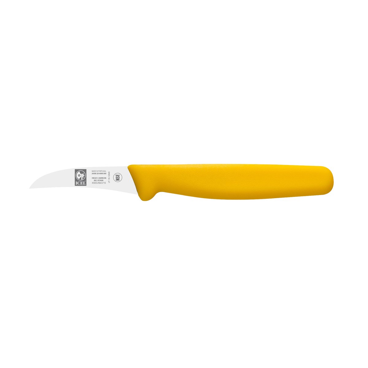 Faca para tornear 6 cm, cabo amarelo