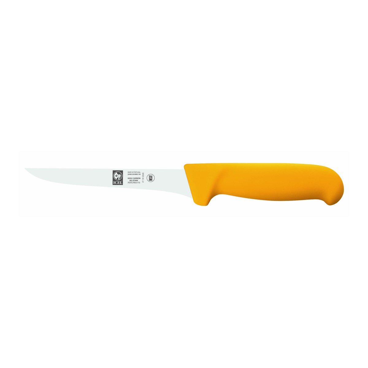 Faca para desossar Poly 13 cm, cabo amarelo – mod. 3918