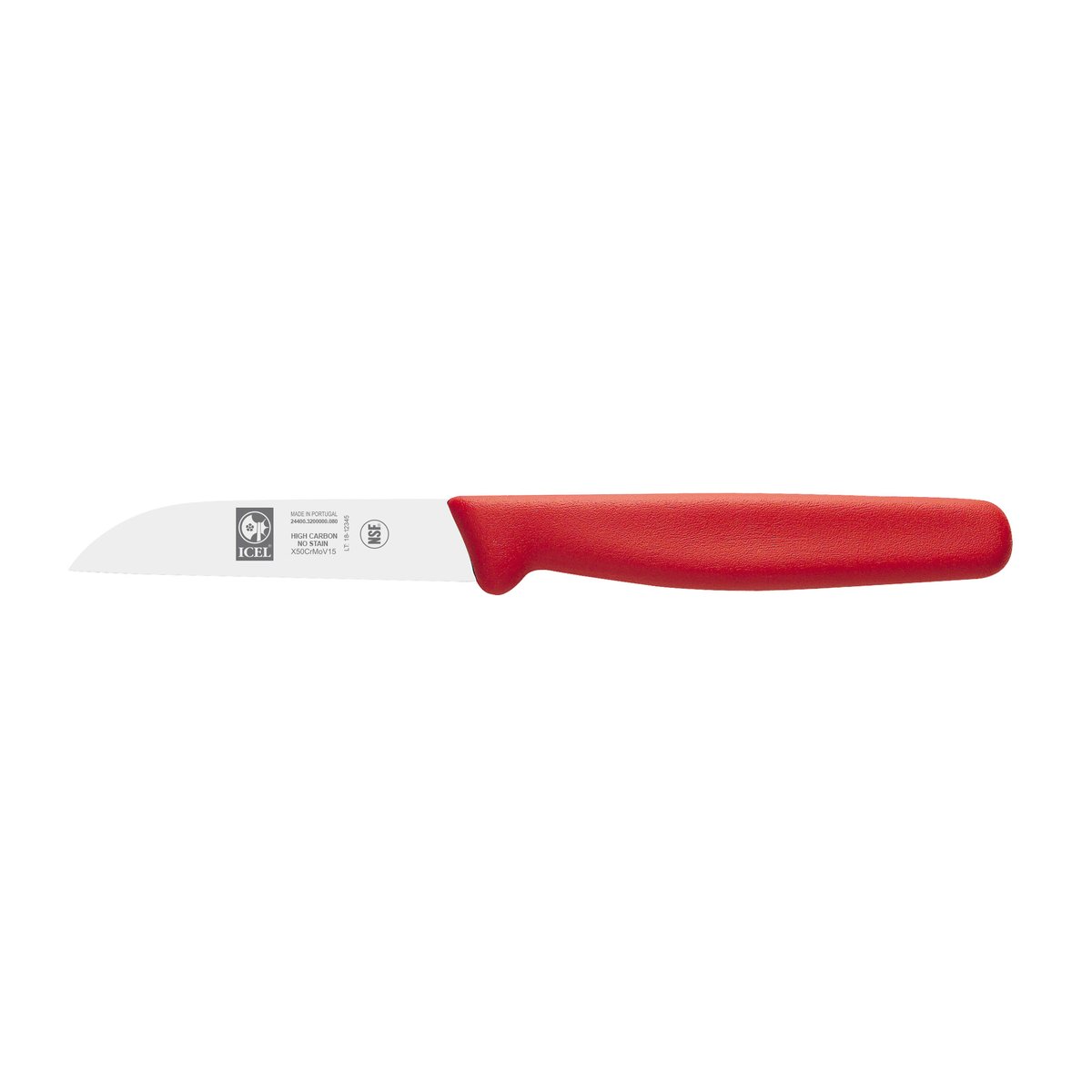 Faca para vegetais 8 cm, cabo vermelho