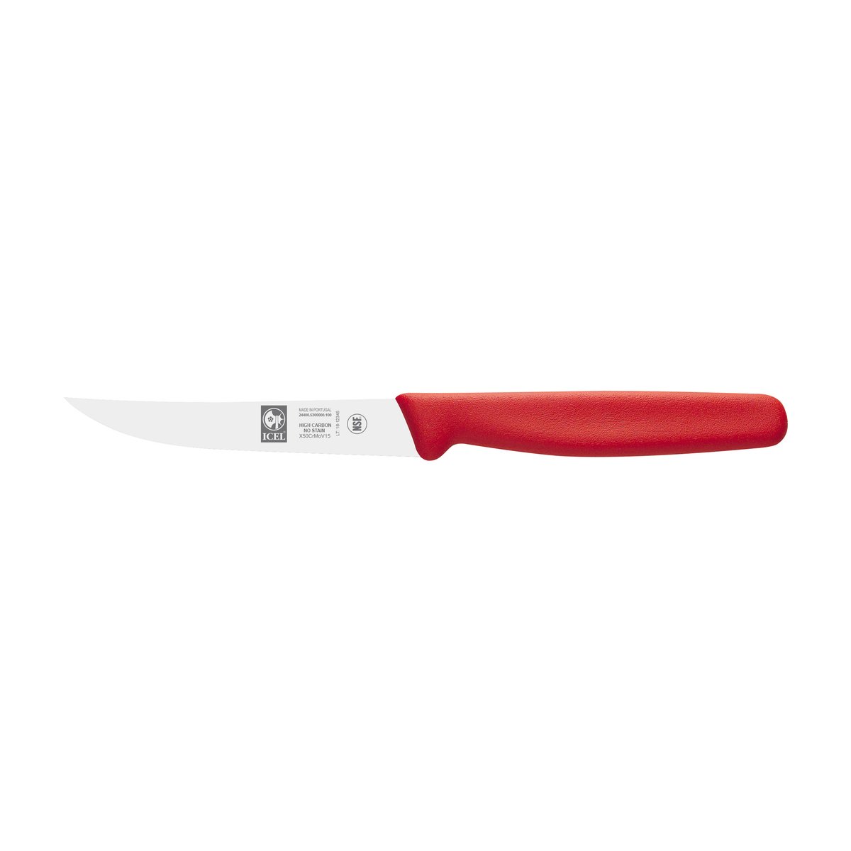 Faca para legumes 10 cm, cabo PP vermelho – mod. 53