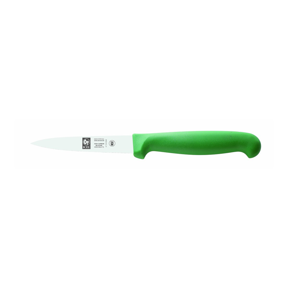Faca para legumes 9 cm, cabo PP verde – mod. 3001