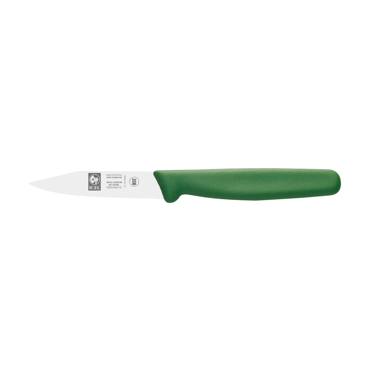 Faca para legumes 8 cm, cabo PP verde