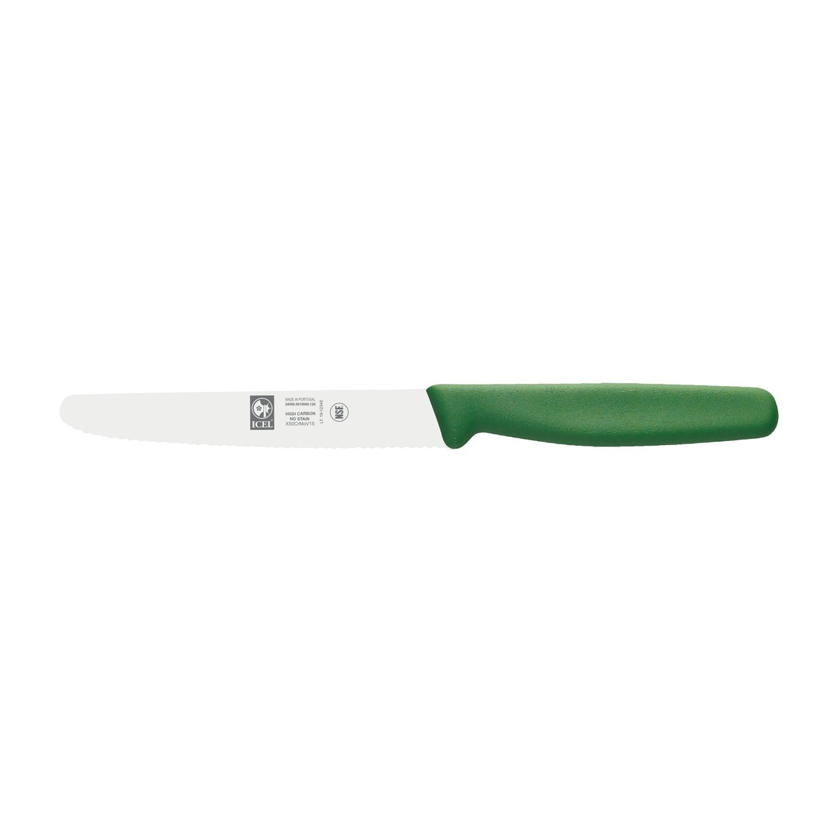 Faca para bife 12 cm, cabo verde