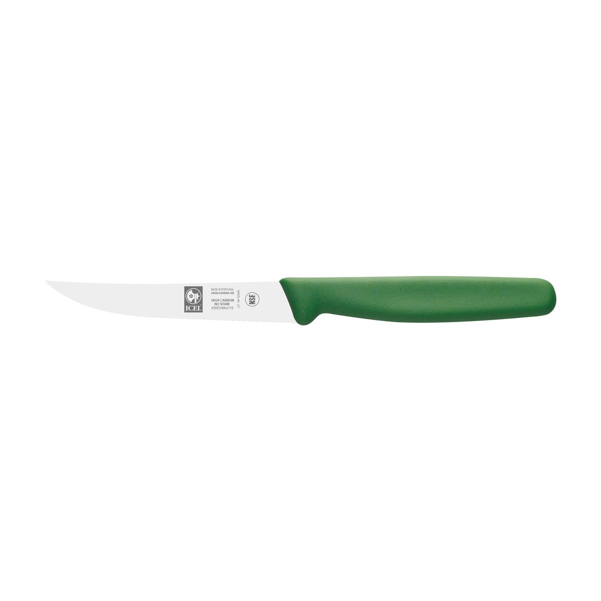 Faca para legumes 10 cm, cabo PP verde – mod. 53