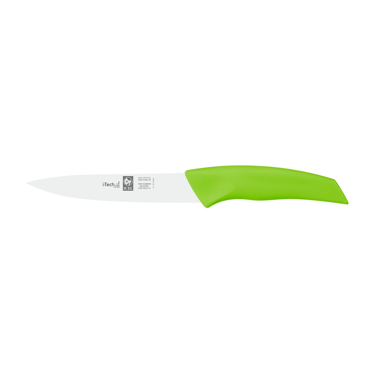 Faca para legumes i-Tech 15 cm, cabo verde alface