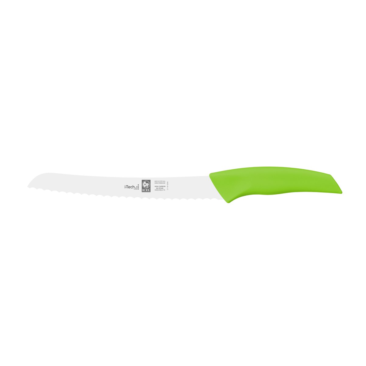 Faca para pão i-Tech 20 cm, cabo verde alface