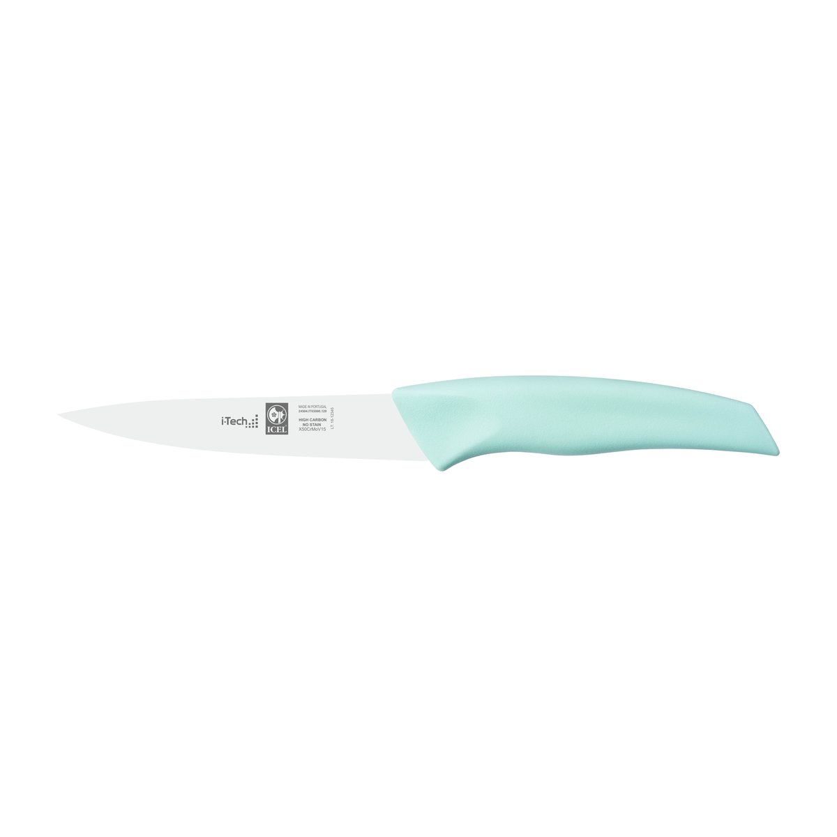 Faca para legumes i-Tech 12 cm, cabo verde água