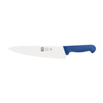 Faca de chefe lâmina estreita 26 cm, cabo azul