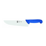 Faca de talho lâmina grossa Poly 29 cm, cabo azul
