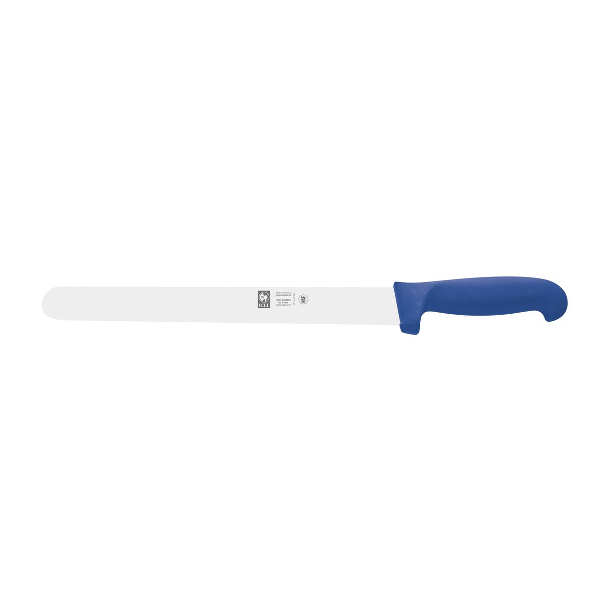 Faca para carnes frias Prática 30 cm, cabo azul