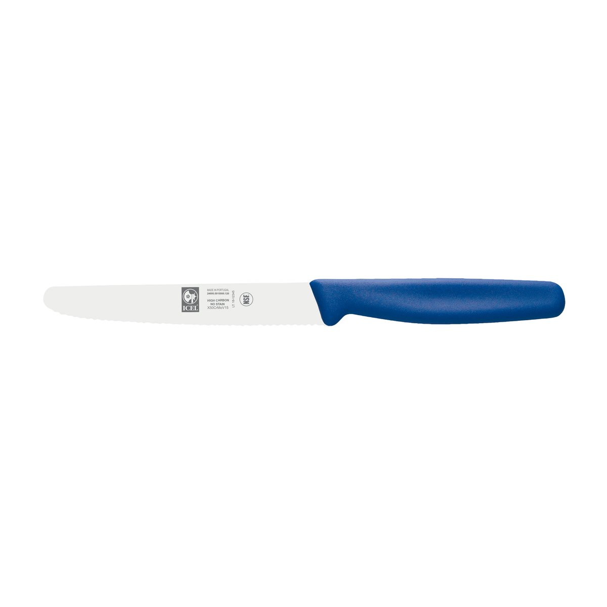 Faca para bife 12 cm, cabo azul