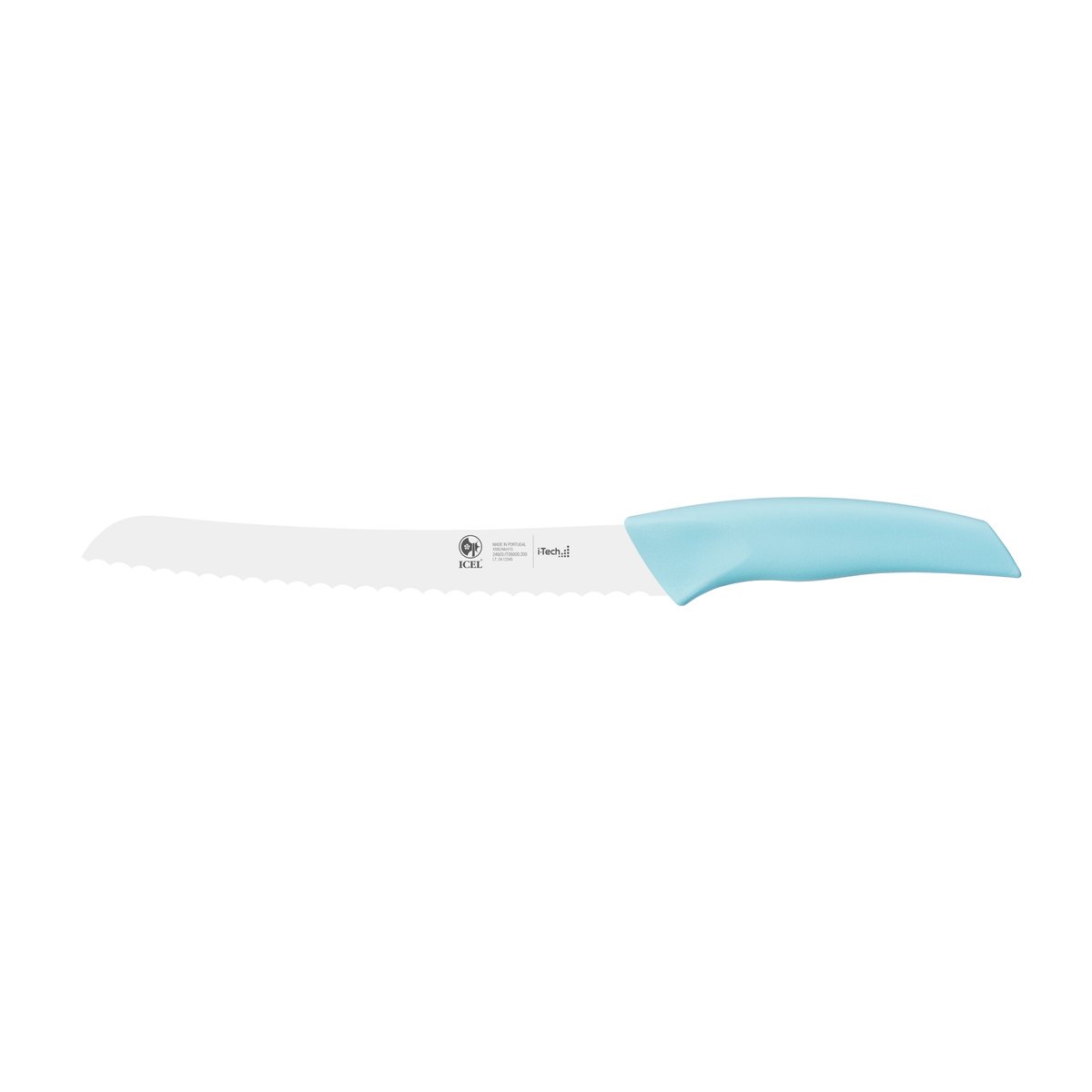 Faca para pão i-Tech 20 cm, cabo azul água