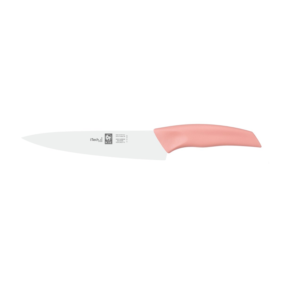 Faca de chefe i-Tech 18 cm, cabo rosa claro