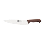 Faca de chefe lâmina estreita 20 cm, cabo castanho