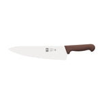 Faca de chefe lâmina larga 26 cm, cabo castanho