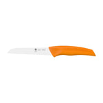 Faca para vegetais serrilha i-Tech 12 cm, cabo laranja