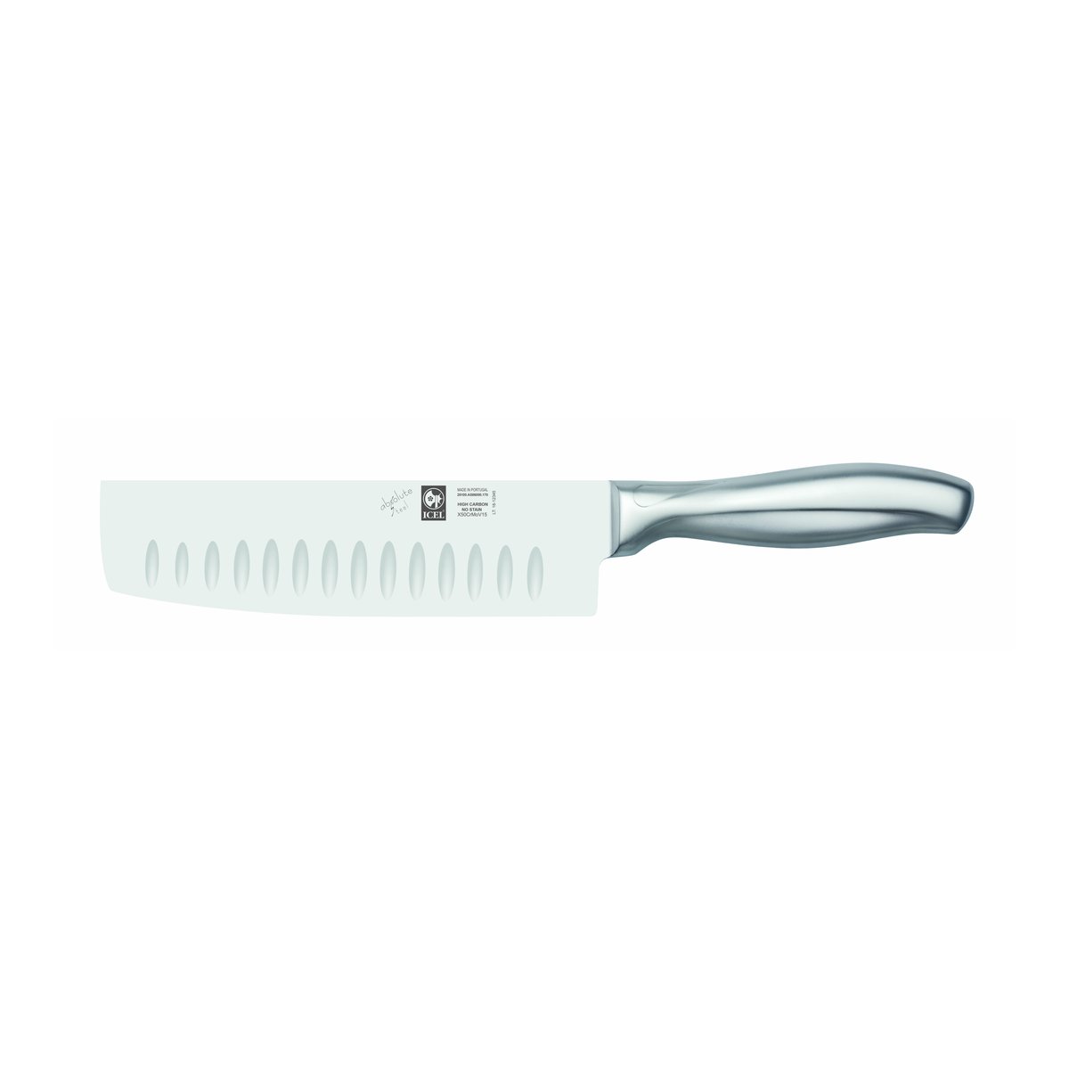 Cutelo japonês alvéolos Absolute Steel 17 cm