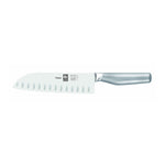 Faca Santoku alvéolos Platina 18 cm