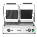 Grelha de contacto dupla lisa/ondulada 3600W