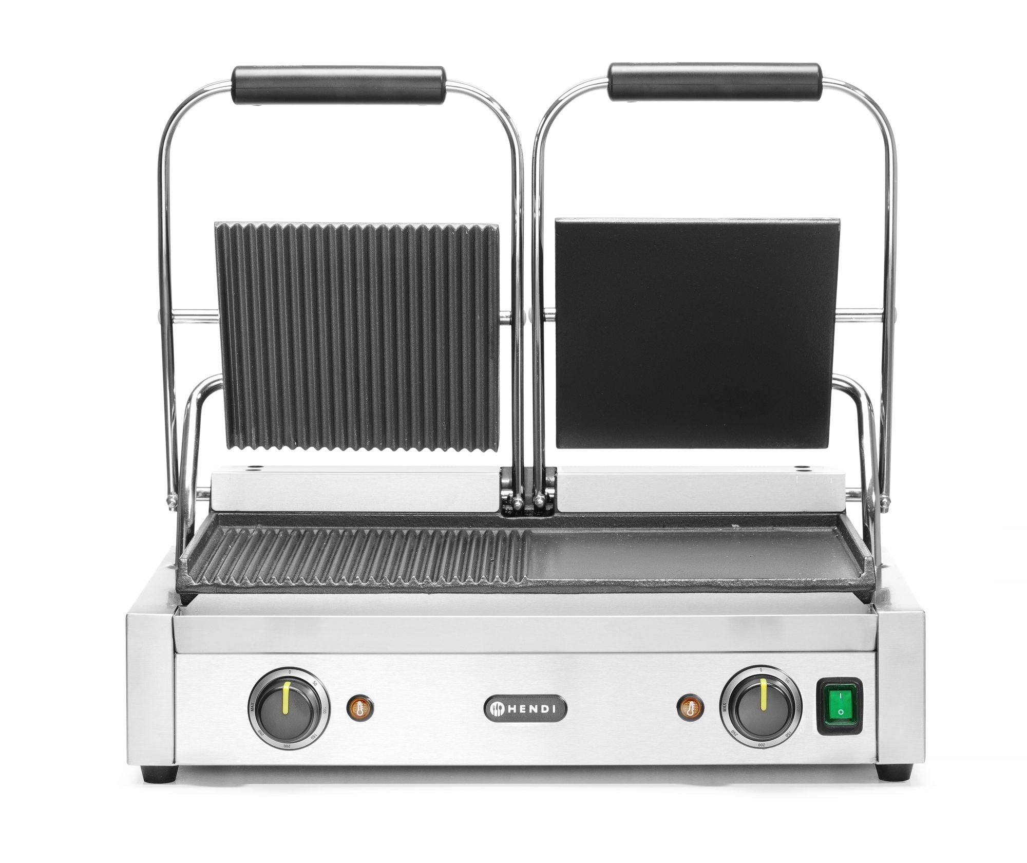 Grelha de contacto dupla lisa/ondulada 3600W