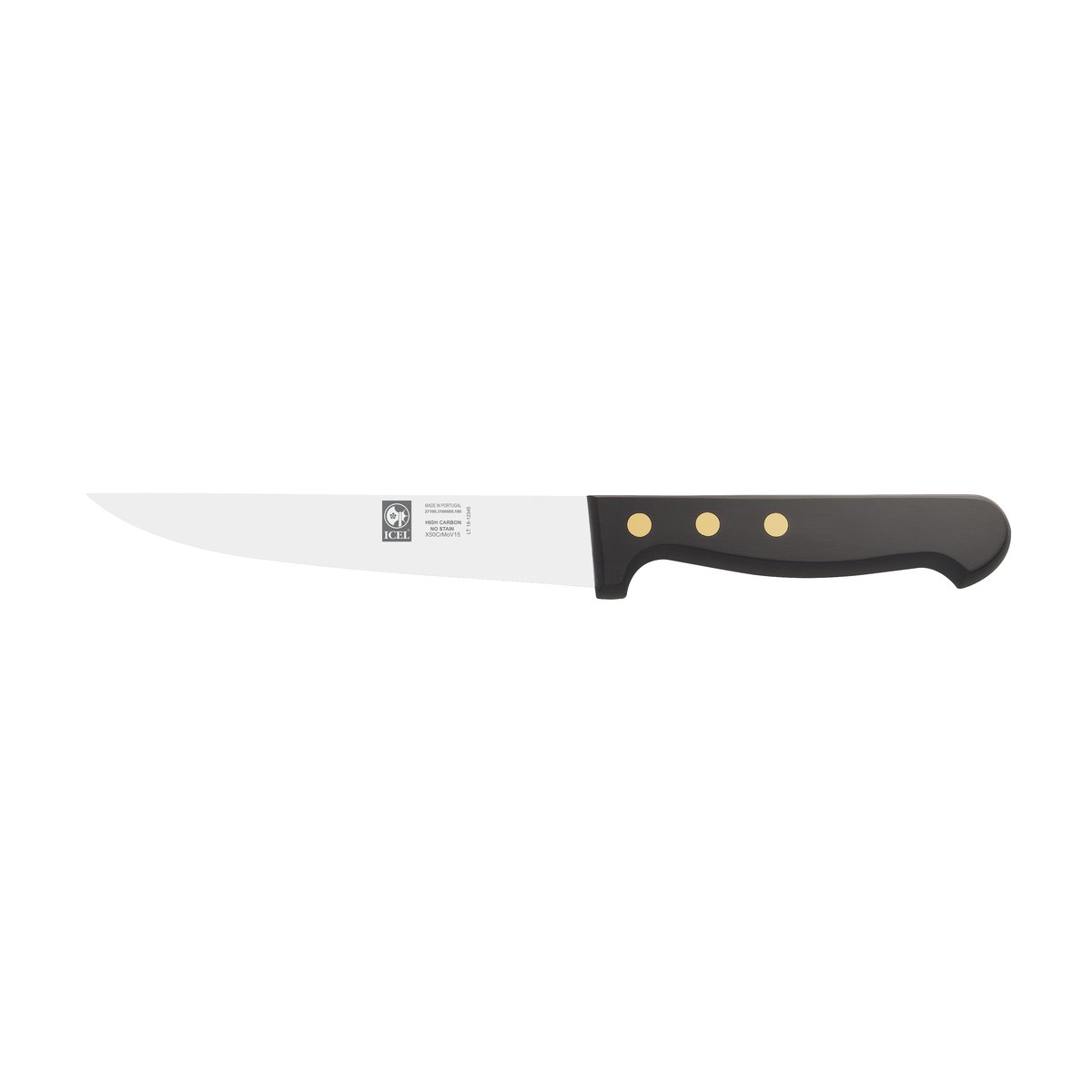 Faca de cozinha Clássica 18 cm, cabo preto