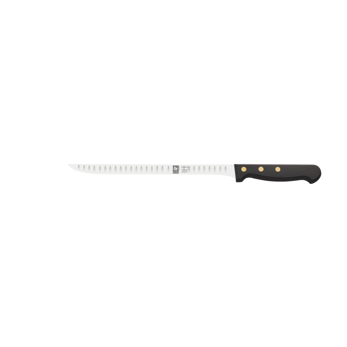 Faca para presunto alvéolos Clássica 24 cm, cabo preto