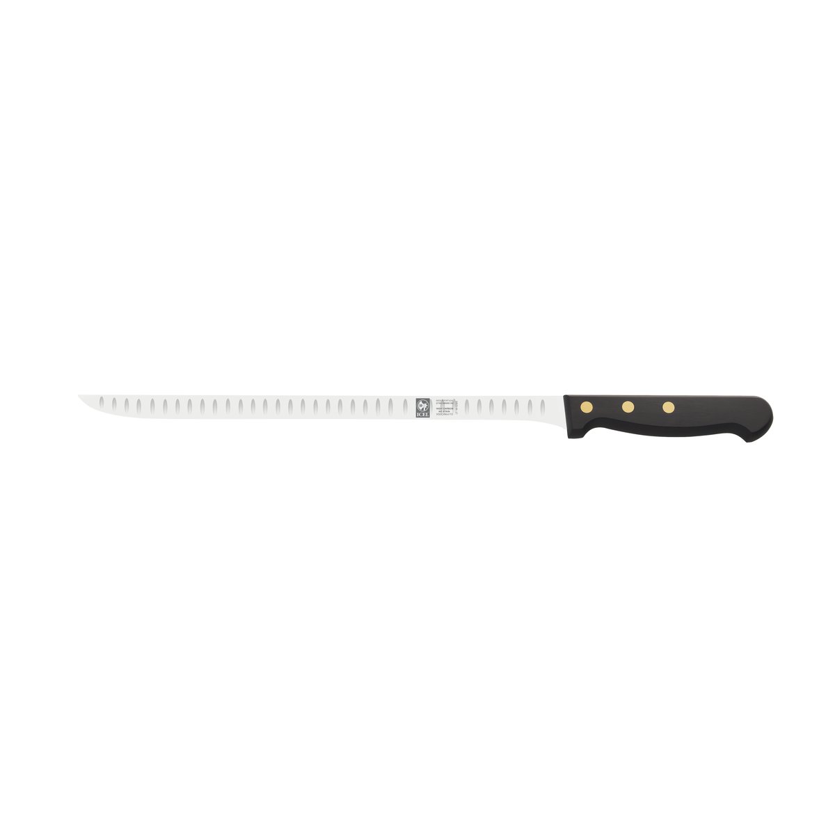Faca para presunto alvéolos Clássica 30 cm, cabo preto