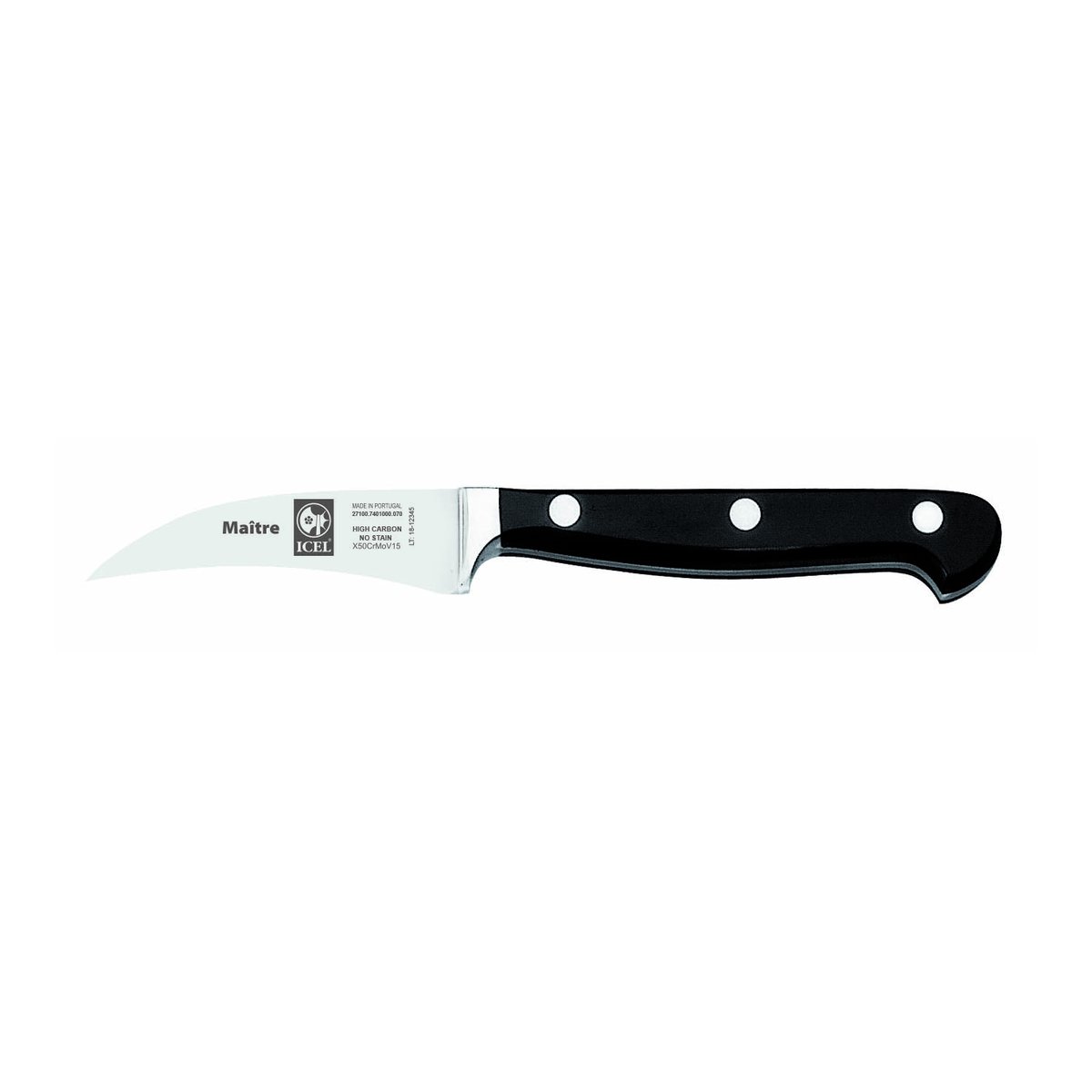 Faca para tornear Maître 7 cm, cabo preto