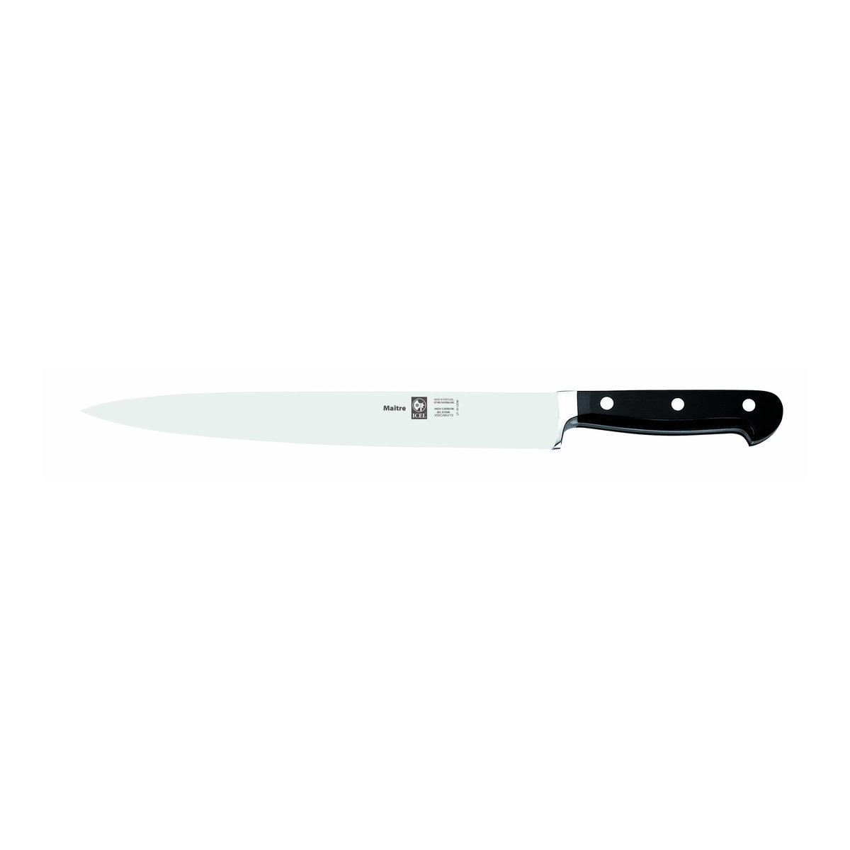 Faca para trinchar Maître 20 cm, cabo preto